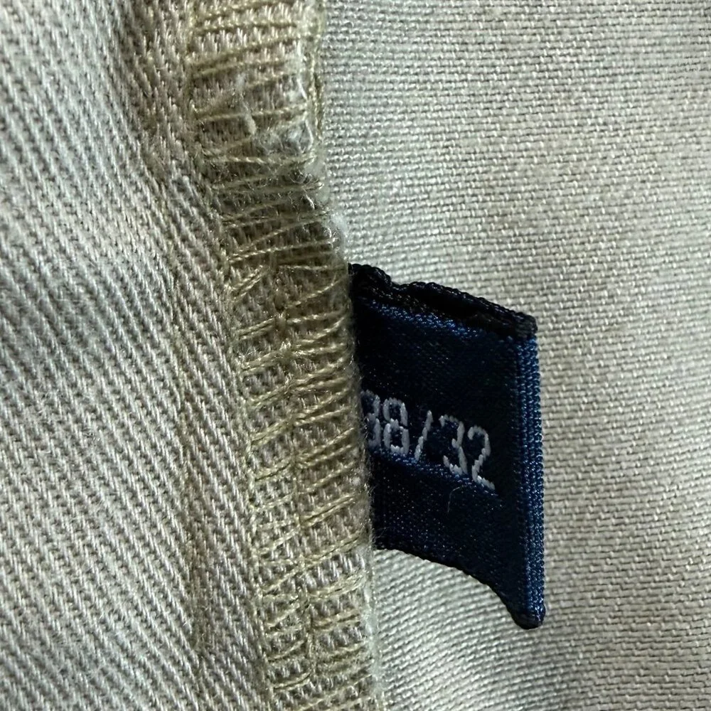 Polo Ralph Lauren Pleated Chino Pants Men‎ 38x32 Khaki Cotton Dress Casual